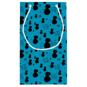 Niedliches Kittymuster Kleine Geschenktüte (Rückseite)