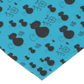 Niedliches Kittymuster Kurzer Tischläufer (Ecke)