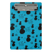 Niedliches Kittymuster Mini Klemmbrett (Vorderseite)