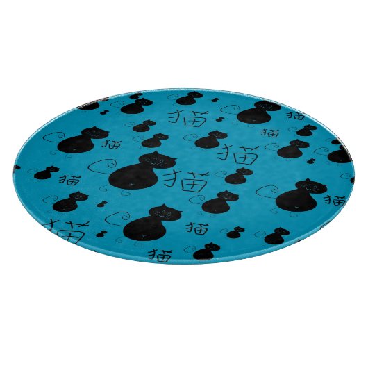 Niedliches Kittymuster Schneidebrett (Ecke)