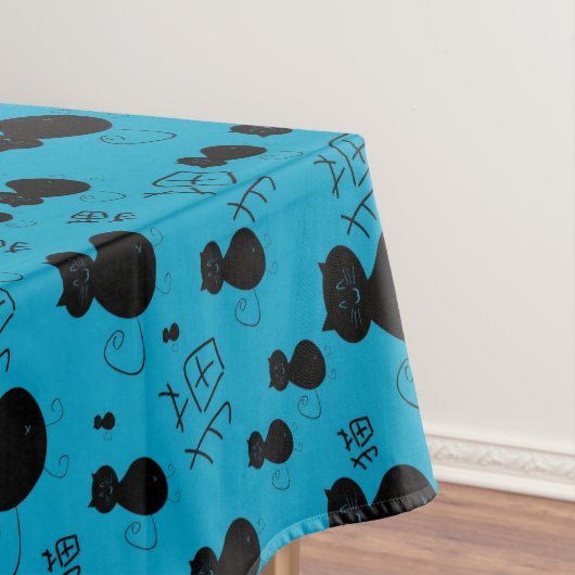 Niedliches Kittymuster Tischdecke (Beispiel)