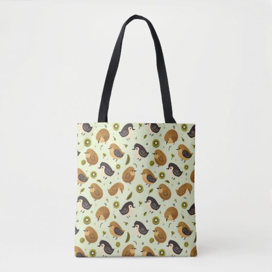 Niedliches Kiwi-Vogelmuster Tasche (Vorderseite)