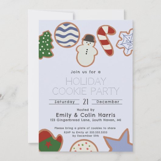 Niedliches klassisches Party Einladung (Vorderseite)