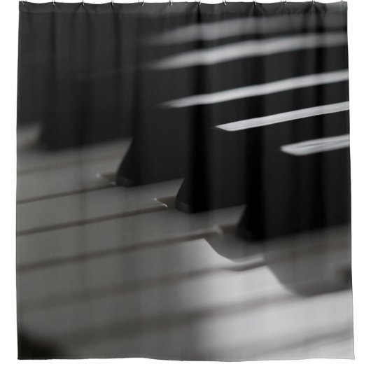 Niedliches Klavier Duschvorhang (Vorderseite)