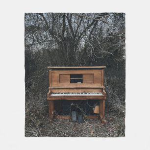 Niedliches Klavier Fleecedecke
