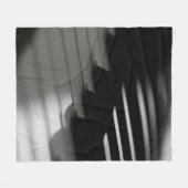 Niedliches Klavier Fleecedecke (Vorderseite (Horizontal))