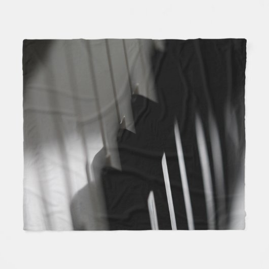 Niedliches Klavier Fleecedecke (Vorderseite (Horizontal))
