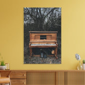 Niedliches Klavier Leinwanddruck (Insitu (Wohnzimmer))
