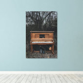 Niedliches Klavier Leinwanddruck (Insitu (Holzboden))