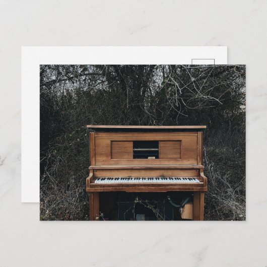 Niedliches Klavier Postkarte (Vorne/Hinten)
