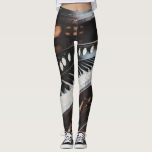 Niedliches Klavierdesign Leggings