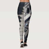 Niedliches Klavierdesign Leggings (Rückseite)