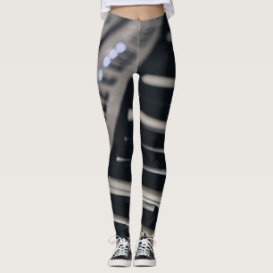 Niedliches Klavierdesign Leggings