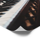 Niedliches Klavierdesign Poster (Ecke)