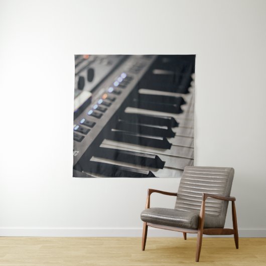 Niedliches Klavierdesign Wandteppich (Beispiel)