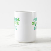Niedliches Kleeblatt am St. Patrick's Day Kaffeetasse (Mittel)