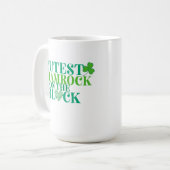 Niedliches Kleeblatt am St. Patrick's Day Kaffeetasse (Vorderseite Links)