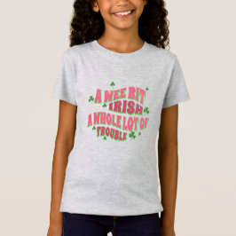 Niedliches Kleeblatt Irish Trouble St Patrick's Da T-Shirt