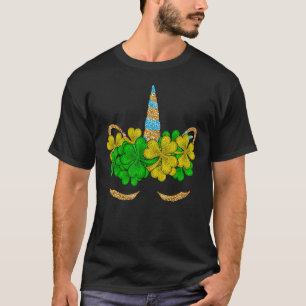 Niedliches Kleeblatt Niedlich Unicorn St Patrick's T-Shirt