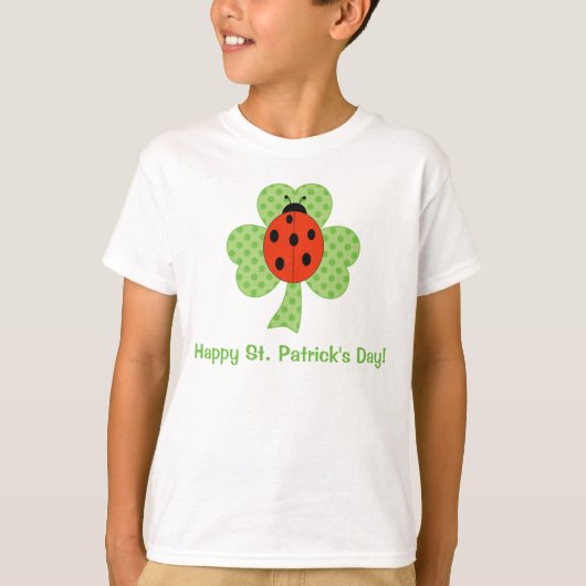 Niedliches Kleeblatt Polka dots St. Patricks Day l T-Shirt (Vorderseite)