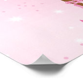 Niedliches kleines afrikanisches Ballerina-Poster Poster (Ecke)