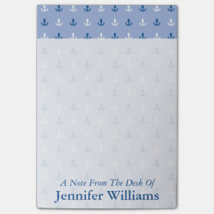 Niedliches kleines Anker-Muster   addieren Ihren Post-it Klebezettel