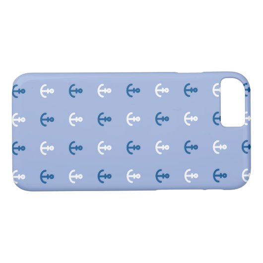 Niedliches kleines Ankermuster Case-Mate iPhone Hülle (Rückseite (Horizontal))