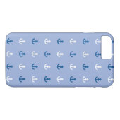 Niedliches kleines Ankermuster Case-Mate iPhone Hülle (Rückseite (Horizontal))