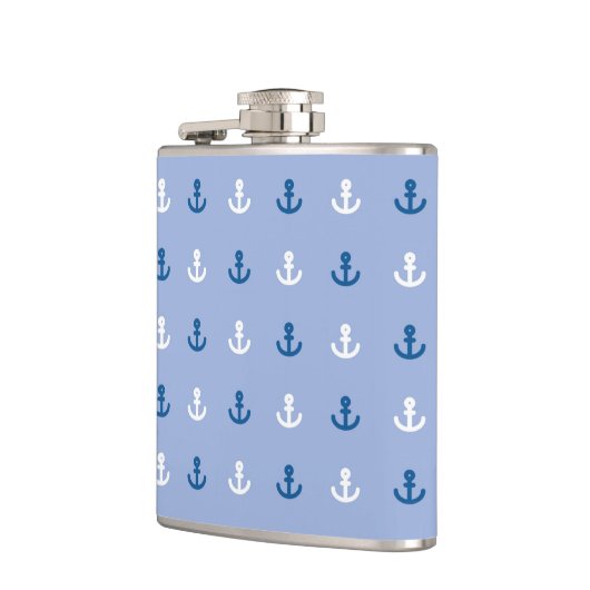 Niedliches kleines Ankermuster Flachmann (Links)