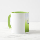 Niedliches kleines Baby-Küken Ihr Name Tasse (Vorderseite Links)