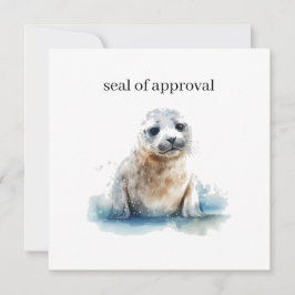 Niedliches kleines Baby-Siegel individuell anpassb Einladung