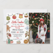 Niedliches kleines Cookie Weihnachtsdusche Foto Einladung (Vorderseite)