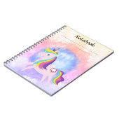 Niedliches kleines Einhorn Notizblock (Linke Seite)