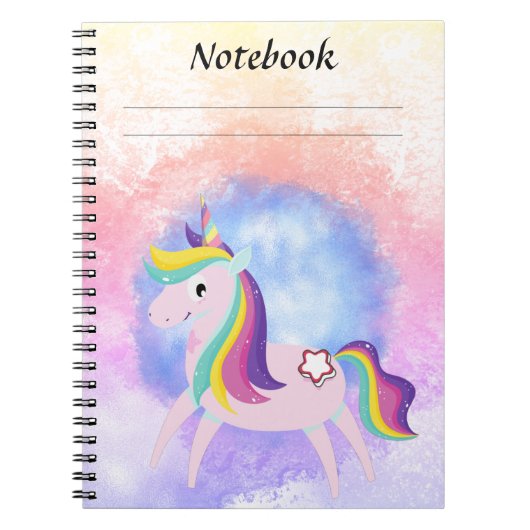 Niedliches kleines Einhorn Notizblock (Vorderseite)
