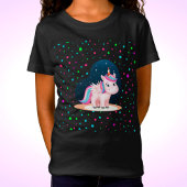 Niedliches Kleines Einhorn T-Shirt