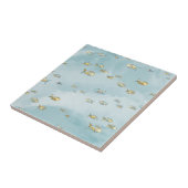 Niedliches kleines Fischmuster Blau Fliese (Seite)