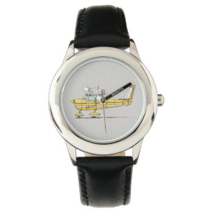 Niedliches kleines Flugzeug Armbanduhr