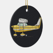 Niedliches kleines Flugzeug Keramikornament (Rechts)
