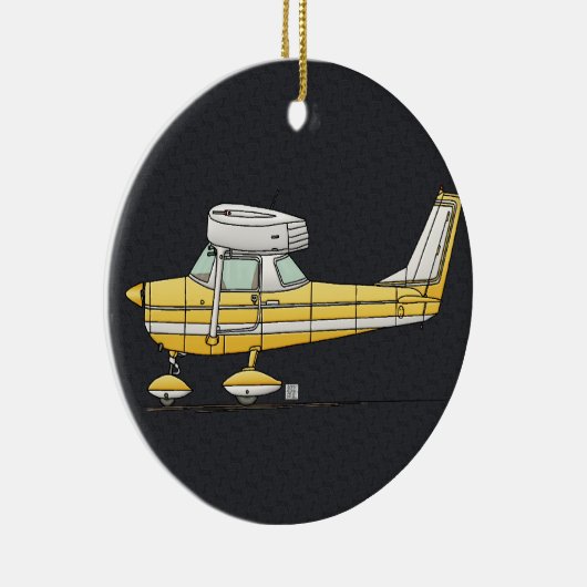 Niedliches kleines Flugzeug Keramikornament (Rechts)