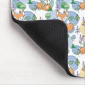 Niedliches kleines Fox-Muster Mousepad (Ecke)
