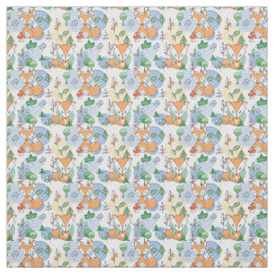 Niedliches kleines Fox-Muster Stoff