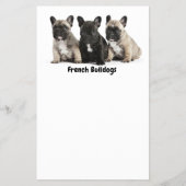Niedliches kleines französisches Bulldog-Label Flyer (Vorne)