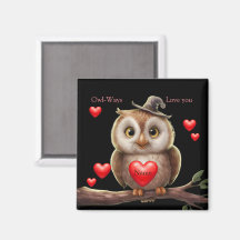 Niedliches kleines Funny Owl mit Liebe Herz