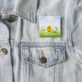 Niedliches kleines glückliches Osterbaby Button (Beispiel)