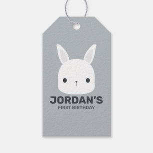 Niedliches kleines Hasen mit Personalisiertem Name Geschenkanhänger