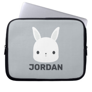 Niedliches kleines Hasen mit Personalisiertem Name Laptopschutzhülle