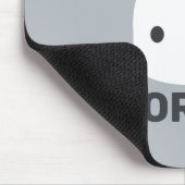 Niedliches kleines Hasen mit Personalisiertem Name Mousepad (Ecke)