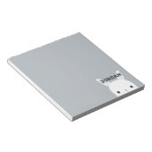 Niedliches kleines Hasen mit Personalisiertem Name Notizblock (angewinkelt)