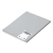 Niedliches kleines Hasen mit Personalisiertem Name Notizblock (Rotiert)