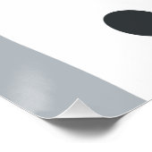 Niedliches kleines Hasen mit Personalisiertem Name Poster (Ecke)